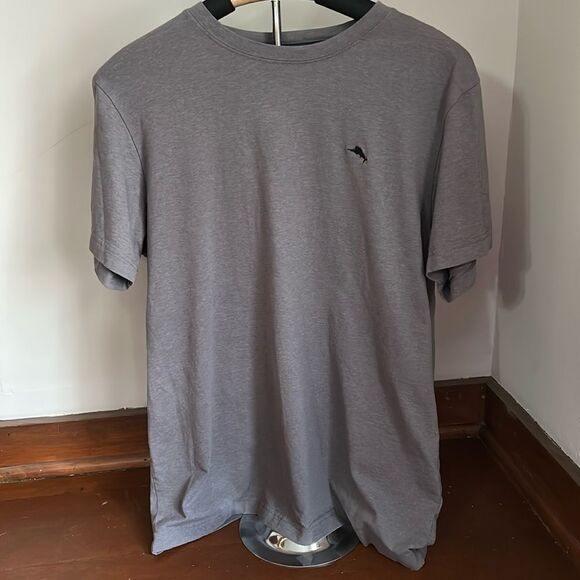 Men’s Tommy Bahama Gray Cotton/Polyester/Spandex Blend Tshirt. Size Medium - Picture 1 of 5